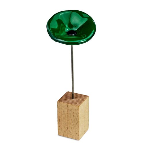 Handgemaakte glazen bloem - Pasen - groen Handgemaakte glazen bloem - Pasen - groen