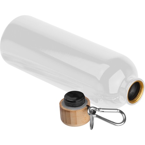 Drinkfles van rvs met karabijnhaak, 750 ml
