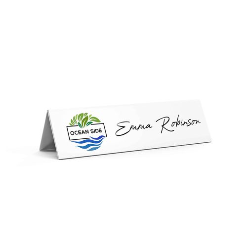Table Name Plate Whiteboard 210 x 60 mm Table Name Plate Whiteboard 210 x 60 mm