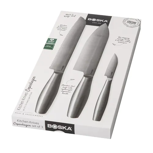 BOSKA Kitchen Knives Copenhagen, set of 3 BOSKA Kitchen Knives Copenhagen, set of 3