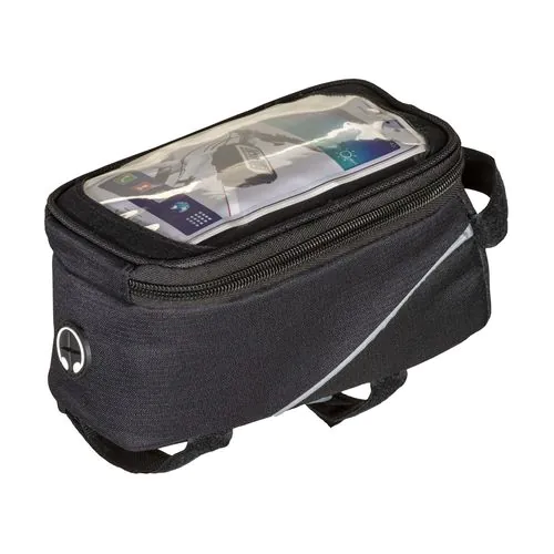 600D polyester bicycle bag with mobile holder 600D polyester bicycle bag with mobile holder