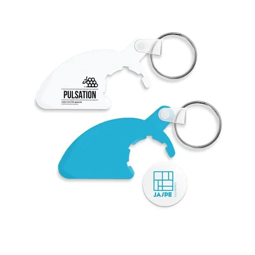 sleutelhanger met winkelmuntje sleutelhanger met winkelmuntje