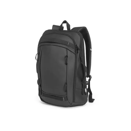 KAMPALA. Mochila para portátil en poliéster reciclado de alta densidad 900D, con revestimiento resistente al agua y forro de poliéster reciclado 210D 17'3" KAMPALA. Mochila para portátil en poliéster reciclado de alta densidad 900D, con revestimiento resistente al agua y forro de poliéster reciclado 210D 17'3"