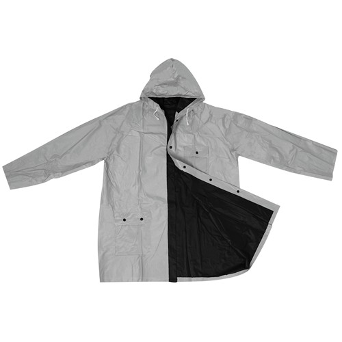 Bicolour reversible raincoat, PVC,XL