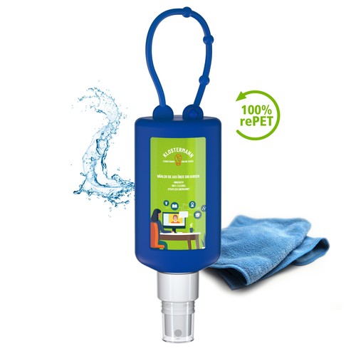 Smartphone & Workplace Cleaner, 50 ml Bumper (blue), Body Label Smartphone & Workplace Cleaner, 50 ml Bumper (blue), Body Label