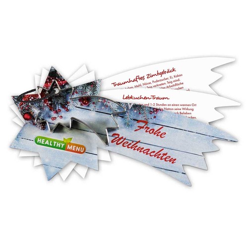 Baking-shape with recipe book comet - in a Christmas packaging (neutral)