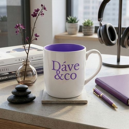 Beker Decor 350ml wit Beker Decor 350ml wit