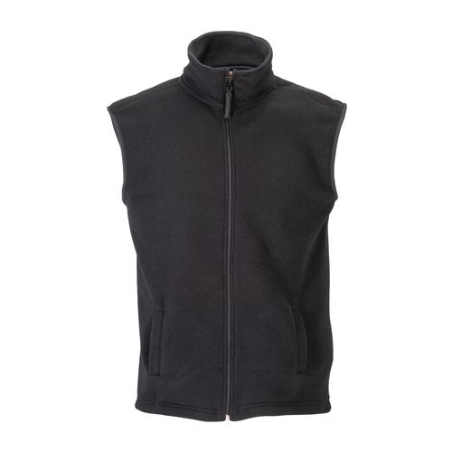 Fleece (180 g/m2) vest with zip and 2 side pockets. Sizes: S/M/L/XL/XXL