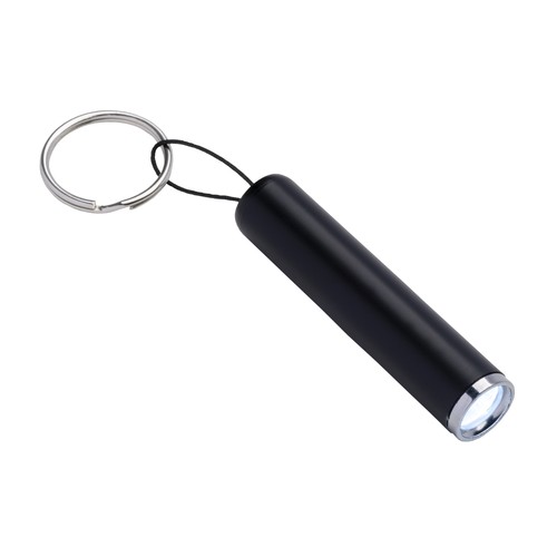 Mini plastic flashlight with Led light for laser engraving and key ring