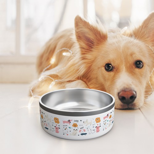 Gamelle pour Chien Personnalisée – Acier Inoxydable, sur Commande