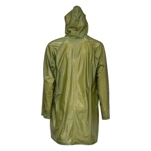 Embossed PVC (200 g) raincoat, supplied in a pocket-sized bag. One size Embossed PVC (200 g) raincoat, supplied in a pocket-sized bag. One size