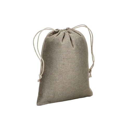 Pochon cadeau en coton recyclé 150 g/m2, 15 x 20 cm