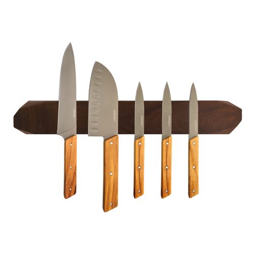 Magnetic knives holder in acacia wood 'Horten' (L)