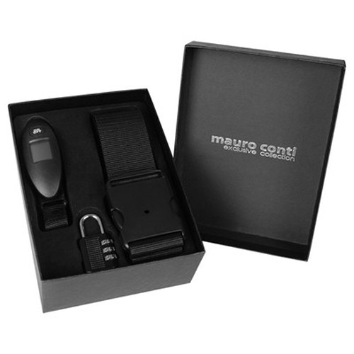Travel set Mauro Conti, digital luggage scale, luggage strap, travel padlock | Abigail Travel set Mauro Conti, digital luggage scale, luggage strap, travel padlock | Abigail