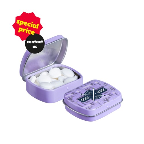 Micro scharnierblikje met pepermunt Micro scharnierblikje met pepermunt
