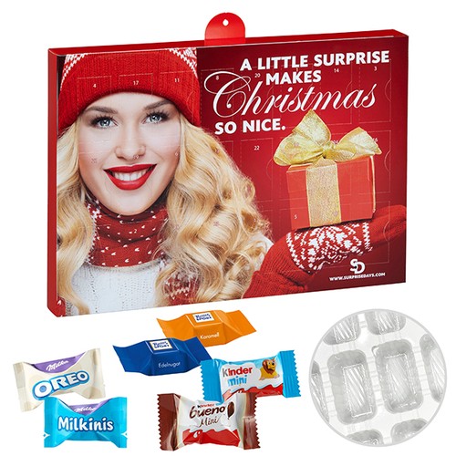 Calendrier A. Premium RS Choco Cube, Milka, Kinder chocolat, Kinder bueno Calendrier A. Premium RS Choco Cube, Milka, Kinder chocolat, Kinder bueno