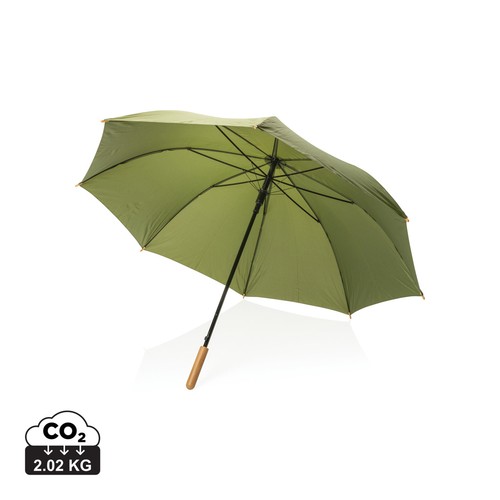 27" Impact AWARE™ RPET 190T auto open bamboo umbrella 27" Impact AWARE™ RPET 190T auto open bamboo umbrella