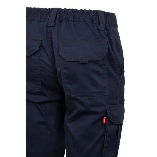 VL HEBE. Bermuda stretch, multipoches (240g/m²), en coton (46%), EME (38%) et polyester (16%)