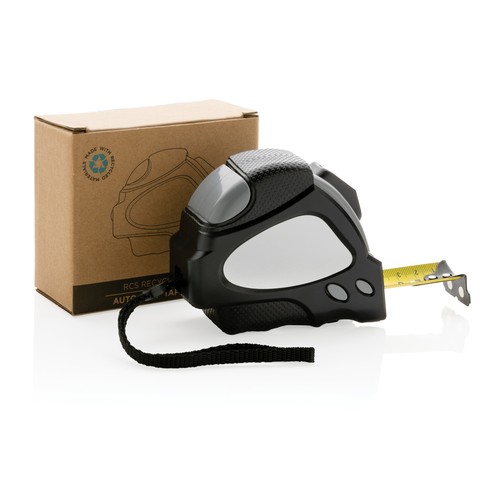 Flexómetro auto stop RCS plástico reciclado 8M/25mm Flexómetro auto stop RCS plástico reciclado 8M/25mm