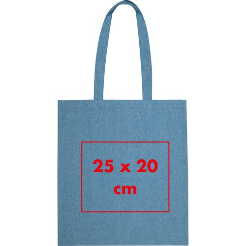 Borsa in cotone riciclato con manici lunghi LAMBERTO