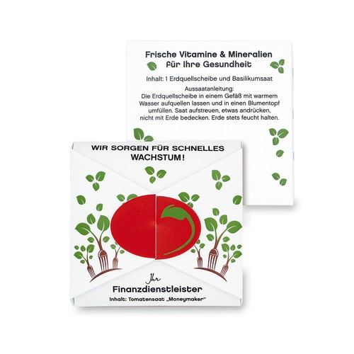 Closure – Oval Seed Card - Summer flower mix