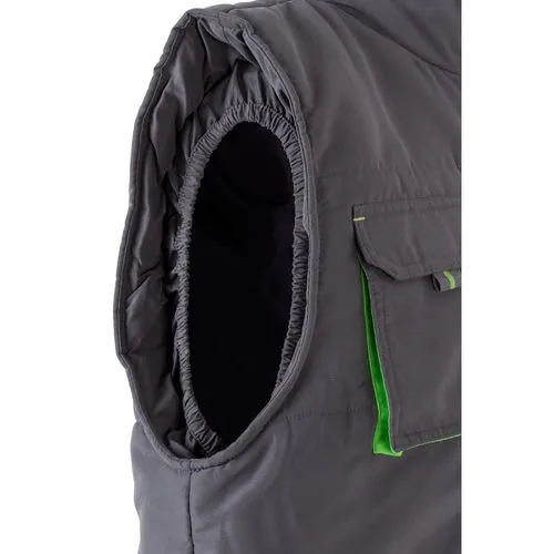 VL NERGAL. Padded vest, two-tone, multi-pocket (120g/m²), in polyester (100%)