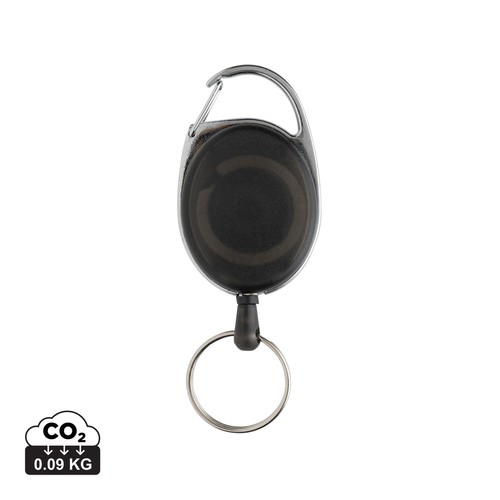 Porte-clés à clip extensible en ABS recyclé RCS Porte-clés à clip extensible en ABS recyclé RCS