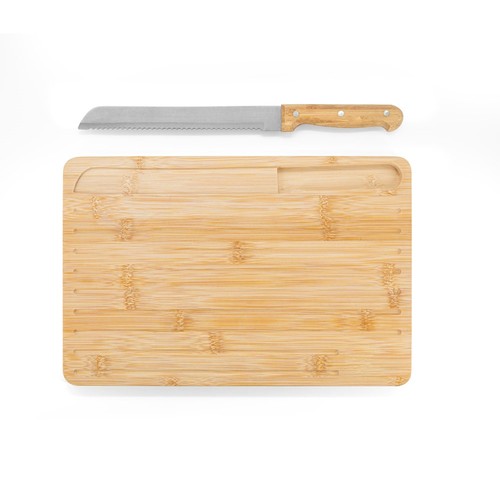 CATCHER. Bamboo bread board with knife included CATCHER. Bamboo bread board with knife included