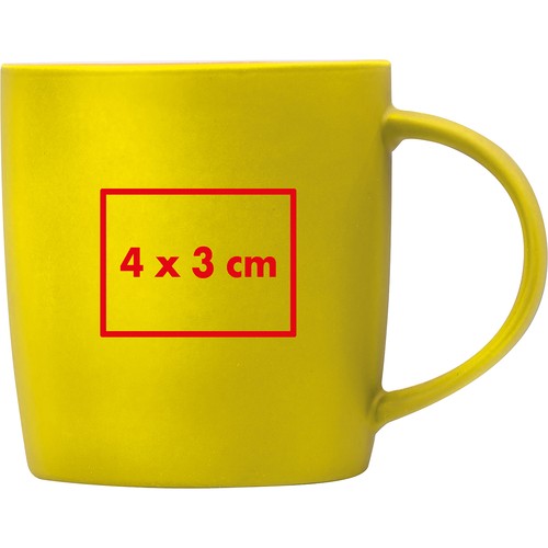 Rubberized ceramic mug