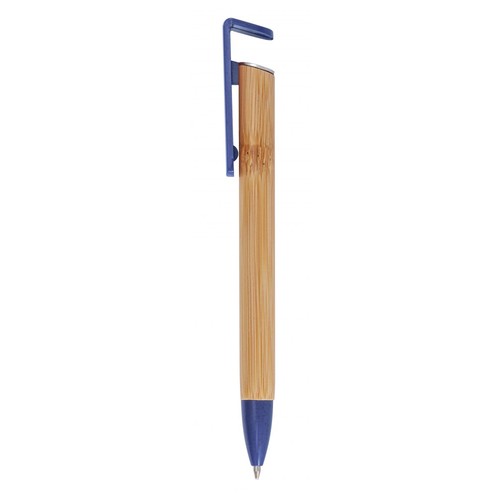 STYLO Á BILLE EN BAMBOO PARTIES EN BLEU