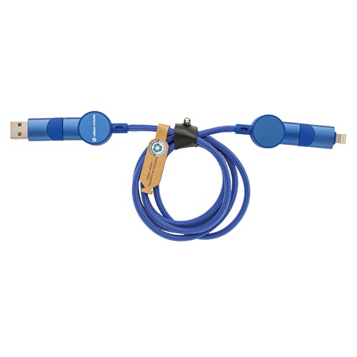Oakland 1.2meter RCS rplastic 6-in-1 fast charging 45W kabel Oakland 1.2meter RCS rplastic 6-in-1 fast charging 45W kabel