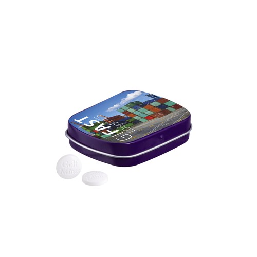 Mini hinged tin golf mints Mini hinged tin golf mints