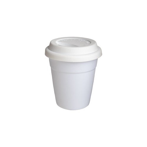 Taza de PP reutilizable con tapón de silicona Taza de PP reutilizable con tapón de silicona
