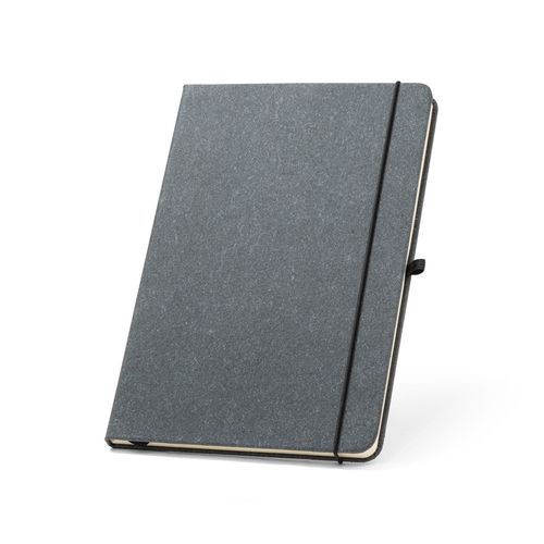 MATISSE. Bloc-notes A5 avec couverture rigide en cuir (70% recyclé) avec pages lignées MATISSE. Bloc-notes A5 avec couverture rigide en cuir (70% recyclé) avec pages lignées