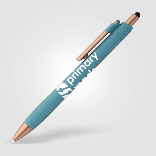 York Recycled Plastic Bronze Trim Stylus Ballpoint Pen York Recycled Plastic Bronze Trim Stylus Ballpoint Pen