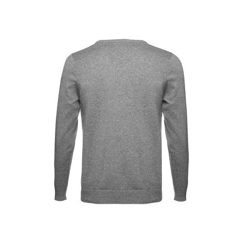 THC MILAN. Pullover da uomo con scollo a V in cotone e poliammide
