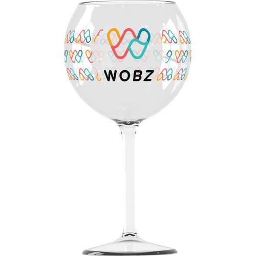 "Pool Party" 65 cL gepersonaliseerd wijnglas in Tritan - Digitale bedrukking