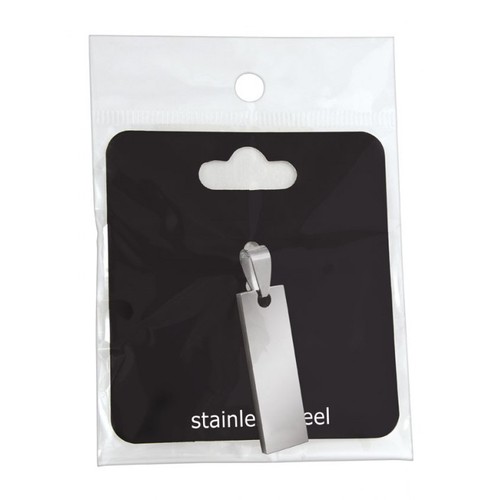 PENDANT STEEL RECTANGLE 10x32mm