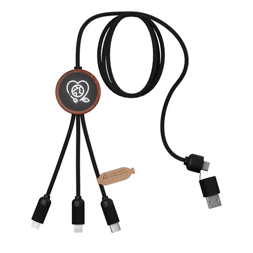 round eco cable 5-in-1 40W Bamboo FSC® 100% round eco cable 5-in-1 40W Bamboo FSC® 100%