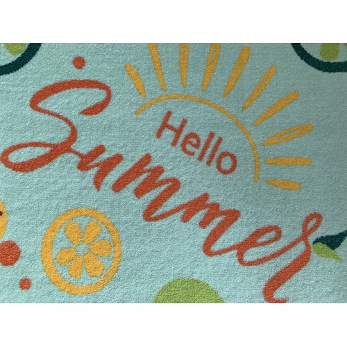 Doormats with spring and summer motifs Doormats with spring and summer motifs