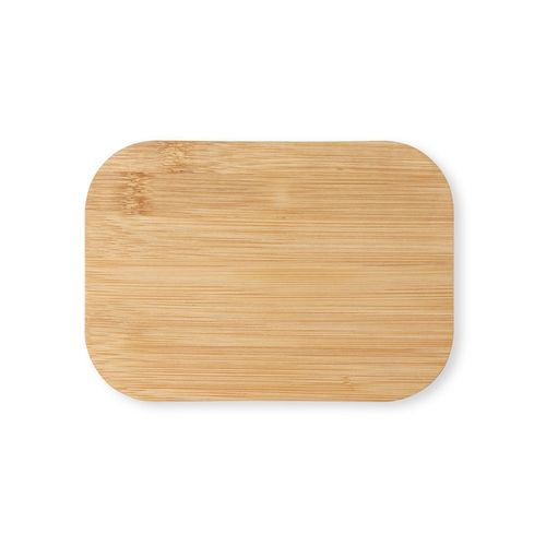 SHINO. Lunch Box. Stainless steel lunch box with bamboo lid