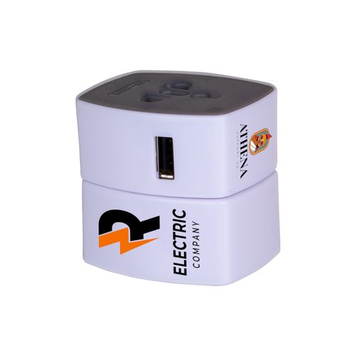 Premium Worldwide Travel Adaptor - 5-in-1 with USB