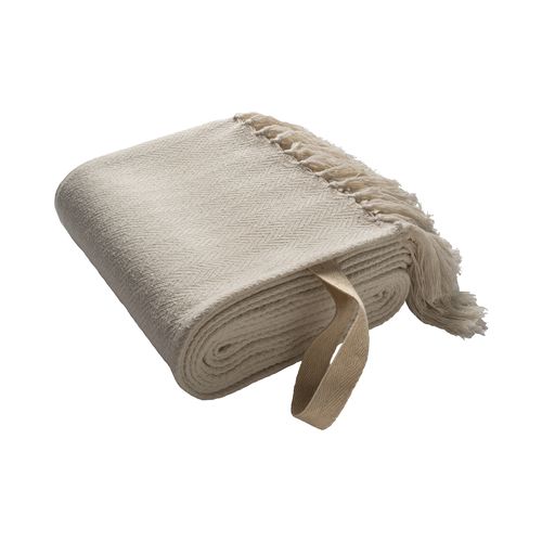 Couverture à franges fabriquée à partir de matériaux 100 % recyclés Couverture à franges fabriquée à partir de matériaux 100 % recyclés