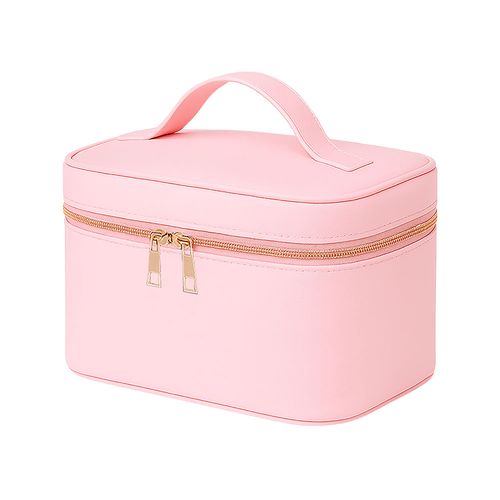 Large beauty case in fine-grain saffiano PU in pastel color Large beauty case in fine-grain saffiano PU in pastel color