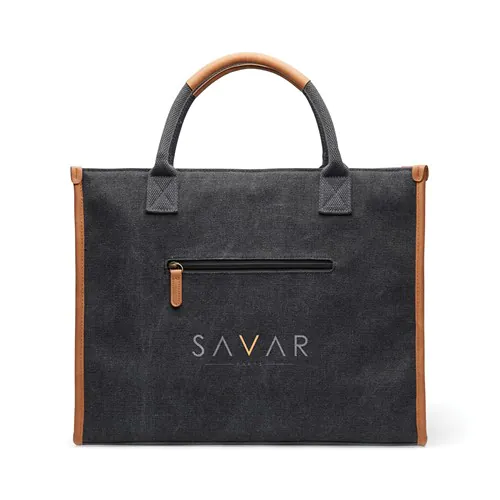 VINGA Bosler RCS recycled canvas office tote VINGA Bosler RCS recycled canvas office tote