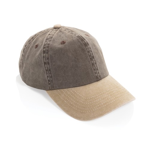 BEAU AWARE™ Two-Tone 6-Panel-Cap aus washed Cotton-Twill