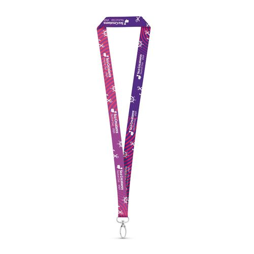MANILA. Lanyard per sublimazione in poliestere con moschettone MANILA. Lanyard per sublimazione in poliestere con moschettone