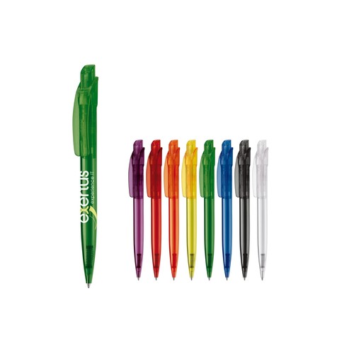 Cube ball pen transparent