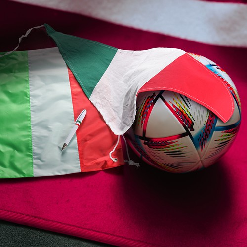 BANDANA TRIANGULAIRE AVEC TRICOLORE ITALIEN