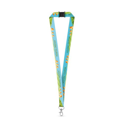 DOVER. Recycled polyester (100% rPET) sublimation lanyard with carabiner DOVER. Recycled polyester (100% rPET) sublimation lanyard with carabiner